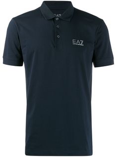 Ea7 Emporio Armani рубашка-поло с логотипом