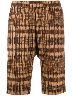 Barena tie-dye fitted shorts
