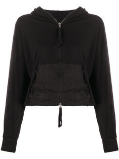 Thom Krom crinkled panel hoodie