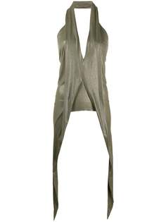 Rick Owens топ Wishbone Alter с вырезом халтер
