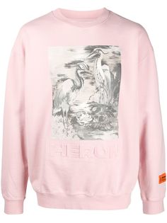 Heron Preston толстовка с круглым вырезом и принтом