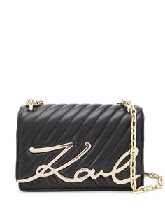Karl Lagerfeld стеганая сумка на плечо Signature