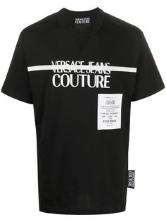 Versace Jeans Couture футболка с круглым вырезом и логотипом