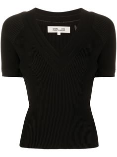 Diane von Furstenberg трикотажный топ в рубчик