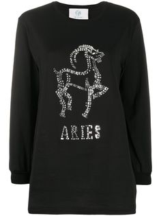 Alberta Ferretti Aries crystal-embellished jumper