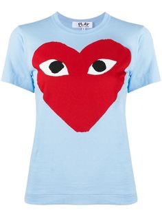 Comme Des Garçons Play футболка с круглым вырезом и принтом