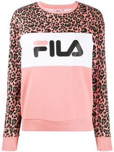 Fila толстовка с анималистичным принтом и логотипом