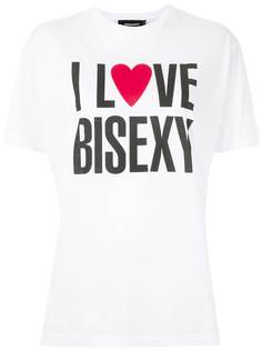 Dsquared2 футболка с принтом I Love Bisexy