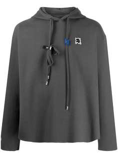 Ader Error relaxed embroidered patch hoodie