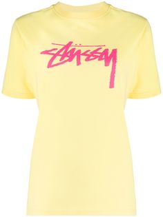 Stussy crew-neck logo T-shirt