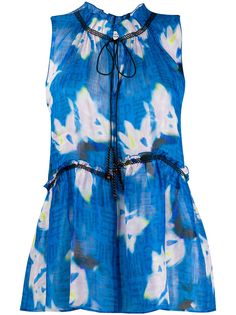 Dorothee Schumacher tie fastened floral print blouse