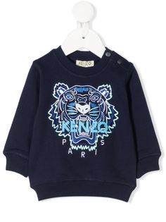 Kenzo Kids logo-embroidered sweatshirt