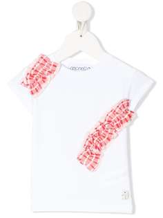 Simonetta frill-trim short sleeve T-shirt