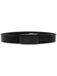 Yohji Yamamoto embossed logo belt