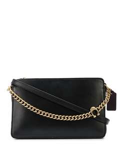 Coach сумка через плечо Signature с цепочкой