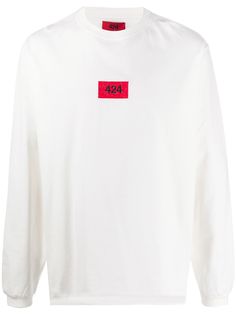 424 logo embroidered oversized sweatshirt
