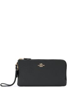 Coach кошелек с двумя молниями