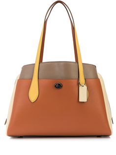 Coach сумка Lora в стиле колор-блок