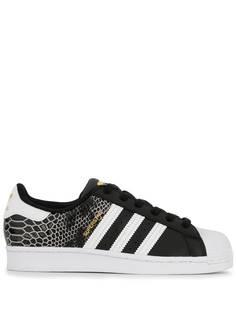 adidas кеды Superstar с тиснением под кожу змеи