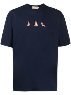 Maison Kitsuné футболка с принтом Yoga Fox