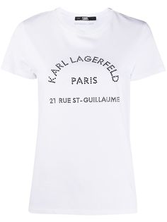 Karl Lagerfeld футболка с круглым вырезом и логотипом