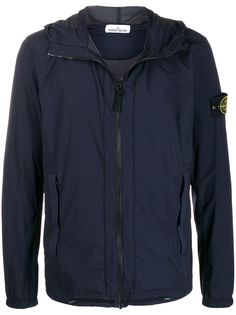 Stone Island куртка на молнии с капюшоном