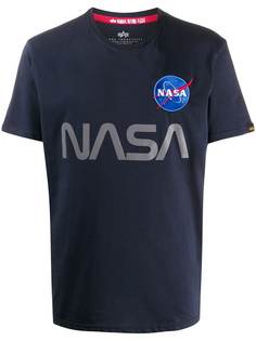 Alpha Industries футболка с вышивкой NASA