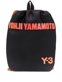 Y-3 рюкзак на шнурке с логотипом