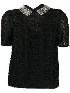 Blumarine блузка с декорированным воротником