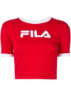 Fila укороченная футболка с логотипом