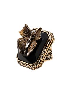 Alexander McQueen кольцо с декором Skull