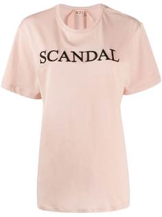 Nº21 футболка с вышивкой Scandal