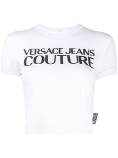 Versace Jeans Couture футболка с круглым вырезом и логотипом