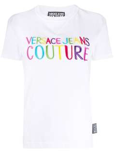 Versace Jeans Couture футболка с круглым вырезом и вышитым логотипом
