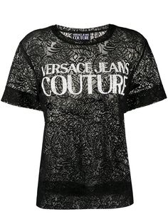 Versace Jeans Couture футболка с цветочным узором и логотипом