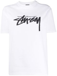 Stussy crew-neck logo T-shirt