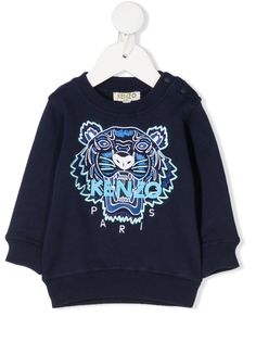Kenzo Kids Tiger embroidered sweatshirt