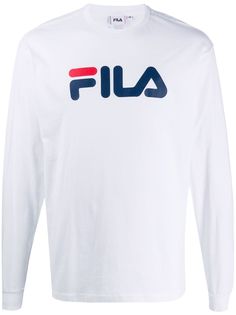 Fila футболка с длинными рукавами и логотипом