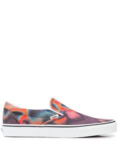 Vans слипоны с абстрактным принтом