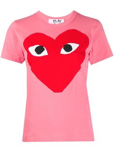 Comme Des Garçons Play футболка с круглым вырезом и принтом