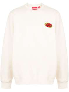 Supreme толстовка с круглым вырезом и логотипом