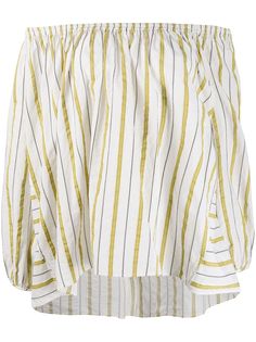 Forte Forte топ в полоску с открытыми плечами