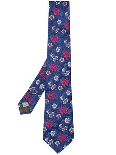 Canali floral print tie