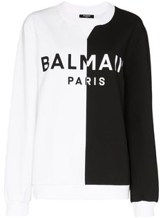 Balmain толстовка с логотипом и разрезами