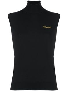 Dsquared2 трикотажный топ с высоким воротником