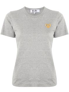 Comme Des Garçons Play футболка с круглым вырезом и вышитым логотипом