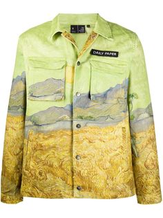 Daily Paper джинсовая куртка из коллаборации с Van Gogh Museum