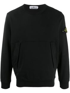 Stone Island пуловер с нашивкой-логотипом