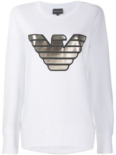 Emporio Armani metallic logo sweatshirt