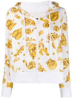 Versace Jeans Couture baroque-print zipped hoodie